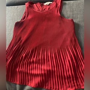 Loft red tank blouse